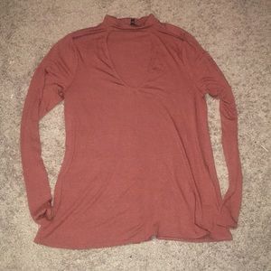 Express Mock Neck Blouse